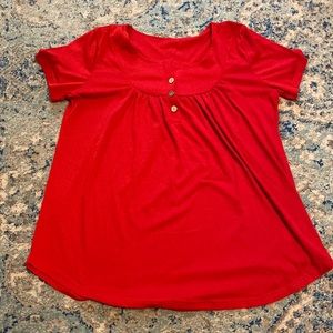 Red Maternity Tee Shirt